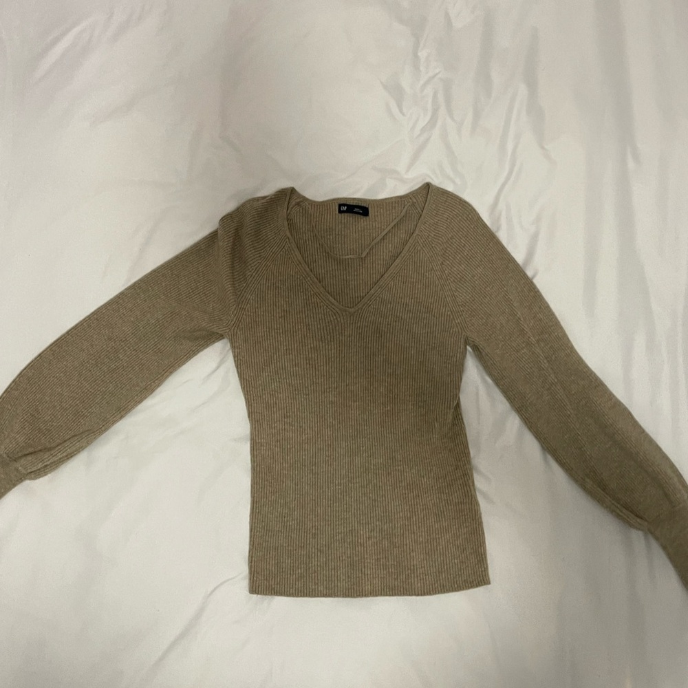 Soft Balloon Sleeve Light Sweater- GAP